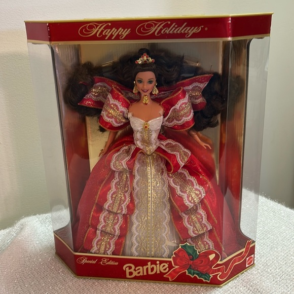 Barbie Special Edition Holiday Doll in Red and Gold